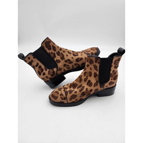 Cole Haan Grand 360 Calf Hair Leopard Print Chelsea Boot Size 6.5 New - Picture 4 of 12